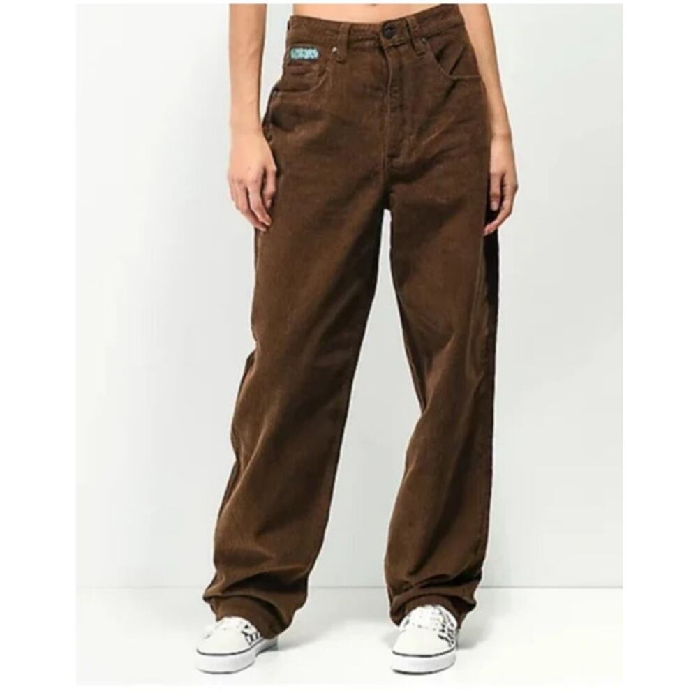 Empyre Men's Brown Cordoroy Skater Pants Size 40 - Picture 3 of 9